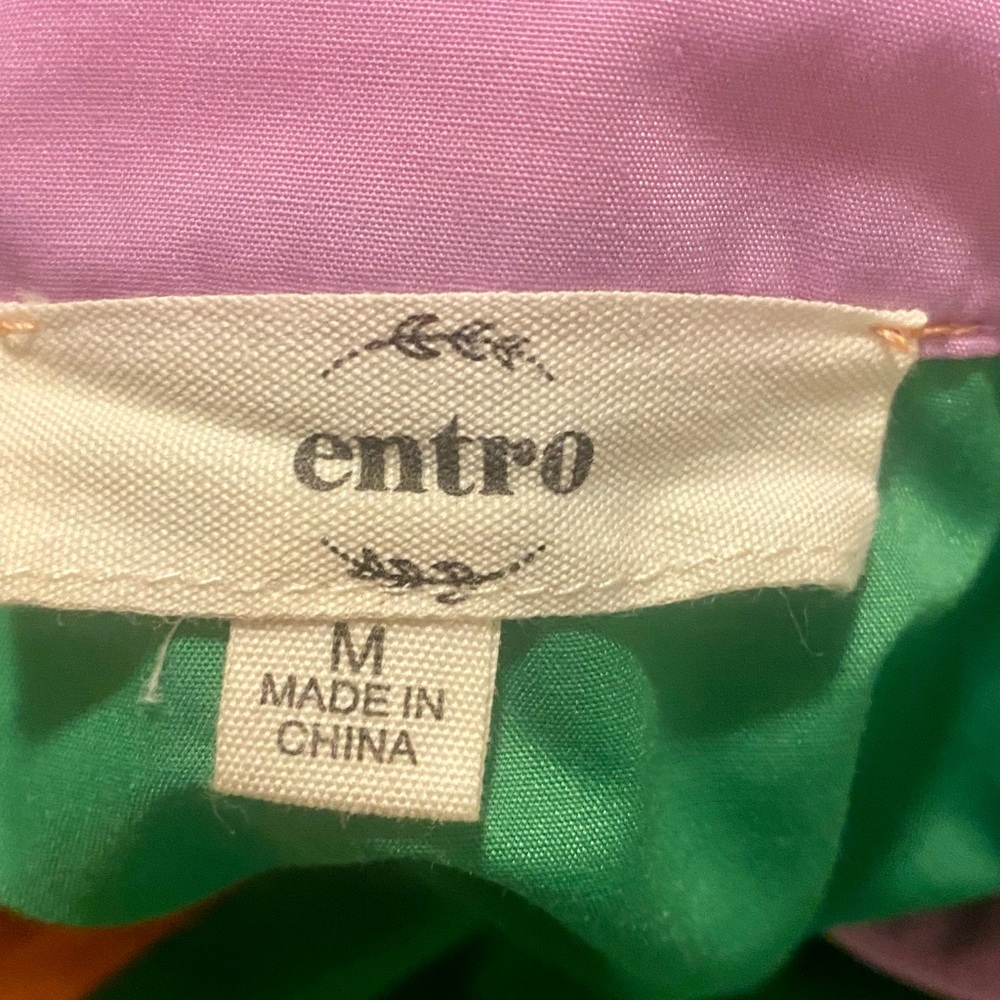 Entro Lilac and Emerald Fabric